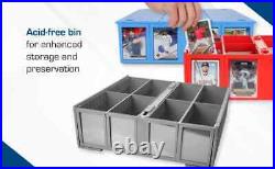 Case of (4) BCW Blue 3200-Count Baseball Trading Game Collectible Card Bin