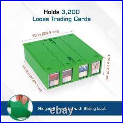 Case of (4) BCW Green 3200-Count Baseball Trading Game Collectible Card Bin Case of (4) BCW Green 3200-Count Baseball Trading Game Collectible Card Bin