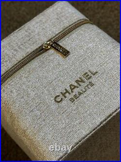 Chanel Vip Gift 2023 Collection Gold Makeup Box Case Pouch Collectable
