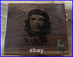 Che Guevara 12 Grids Solid Walnut Wood Box Storage Case for Zippo Lighters