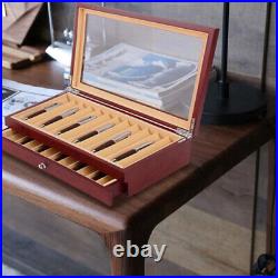 Clearance Sale 2-Level Display Case with Glass Window, Drawer, Pen Box, Glass Clearance Sale 2-Level Display Case with Glass Window, Drawer, Pen Box, Glass