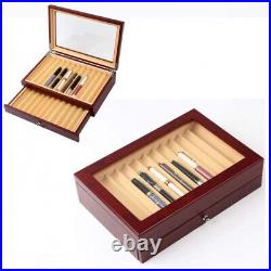 Clearance Sale 2-Level Display Case with Glass Window, Drawer, Pen Box, Glass Clearance Sale 2-Level Display Case with Glass Window, Drawer, Pen Box, Glass