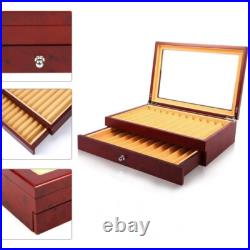 Clearance Sale 2-Level Display Case with Glass Window, Drawer, Pen Box, Glass Clearance Sale 2-Level Display Case with Glass Window, Drawer, Pen Box, Glass