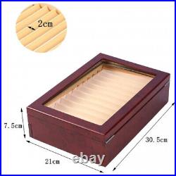 Clearance Sale 2-Level Display Case with Glass Window, Drawer, Pen Box, Glass Clearance Sale 2-Level Display Case with Glass Window, Drawer, Pen Box, Glass