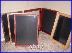 Coin Display Case Wall Rack Military Cherry wood challenge coins