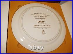 Complete SET of 8 DUCKS UNLIMITED DU Numbered Commemorative Plates w CASES Boxes