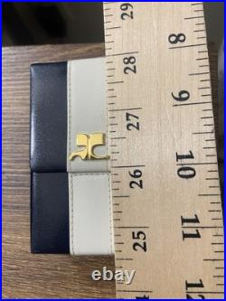 Courreges Vintage Navy Blue White Box Cut Cigarette Case Multi Pouch, Good Cond Courreges Vintage Navy Blue White Box Cut Cigarette Case Multi Pouch, Good Cond
