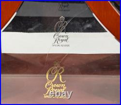 Crown Royal 15 inch Special Reserve Wooden Acrylic Mirrored Display Case with Lid