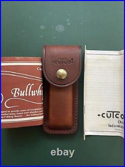 Cutco Bullwhip Vintage 1882 Folding Hunter With Original Box And Sheath