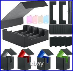 Deck Cases Bundle Hold up to 5000 Trading Cards, Storage Boxes Set Included 4-Ro