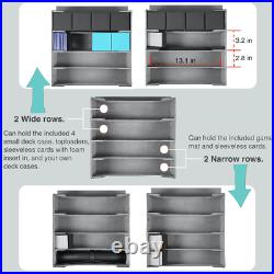 Deck Cases Bundle Hold up to 5000 Trading Cards, Storage Boxes Set Included 4-Ro