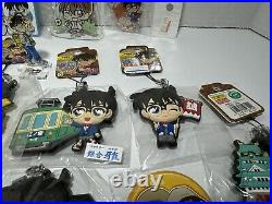 Detective Conan Sega Case Closed Large Rare Collection Keychains, Can Pins, Pen