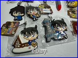 Detective Conan Sega Case Closed Large Rare Collection Keychains, Can Pins, Pen