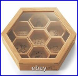 Disney Winnie the Pooh Accessory Jewerly Box Case Storage Honeycomb Hexagon