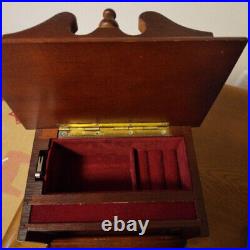 ELEMICA musical box accessory case with pipe organ style music box