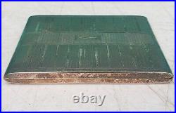 Evans Cigarette Case & Matchbook Box Nickel Silver Art Deco 1930s Doobie Storage