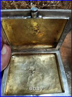 FABERGE Antique Russian Imperial cloisonné Enamel Cigarette Case Box