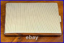 FINE Mid-Century Modern Continental. 800 Silver Gilt Stash Case 4.2 x 3 4.1 ozt FINE Mid-Century Modern Continental. 800 Silver Gilt Stash Case 4.2 x 3 4.1 ozt