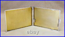 FINE Mid-Century Modern Continental. 800 Silver Gilt Stash Case 4.2 x 3 4.1 ozt FINE Mid-Century Modern Continental. 800 Silver Gilt Stash Case 4.2 x 3 4.1 ozt