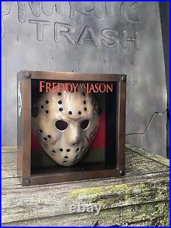 Freddy vs. Jason Mask Display Friday the 13th Display Case Custom Collectible