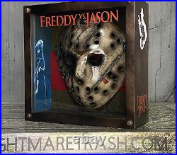 Freddy vs. Jason Mask Display Friday the 13th Display Case Custom Collectible