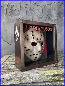 Freddy vs. Jason Mask Display Friday the 13th Display Case Custom Collectible