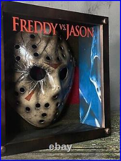 Freddy vs. Jason Mask Display Friday the 13th Display Case Custom Collectible