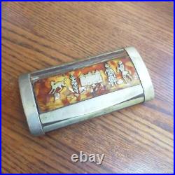French antique snuff box accessory case wooden snuff box antique