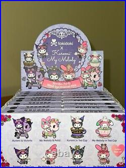 Full Case of tokidoki x Kuromi & My Melody Garden Tea Party Enamel Pins