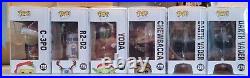 Funko POP! Star Wars Christmas & Snowman Complete Lot with Cases & Boxes