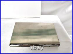 GIVENCHY GG Logo Silver Tone Cigarette / Card Case Holder with Box