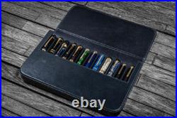 Galen Leather Magnum Opus 12 Slots Hard Pen Case in Black NEW in Box