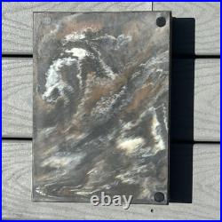 Genuine Incolay Stone Jewelry Box Nautical Ship Ocean Theme