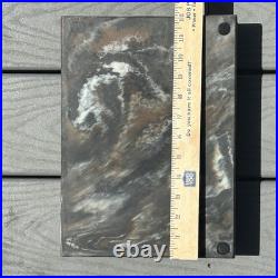 Genuine Incolay Stone Jewelry Box Nautical Ship Ocean Theme