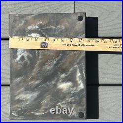 Genuine Incolay Stone Jewelry Box Nautical Ship Ocean Theme