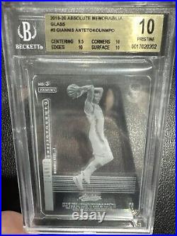 Giannis Antetokounmpo 2019-20 Absolute Memorabilia Glass Bgs 10? Case Hit