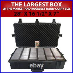 Graded Card Case Storage Box For 300+ BGS PSA Sports Trading Cards Waterproof
