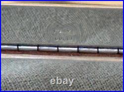 Gucci Pair of Deadstock Silverplate Wood Line Cigar Boxes w GG Detail in Boxes Gucci Pair of Deadstock Silverplate Wood Line Cigar Boxes w GG Detail in Boxes