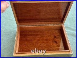 Gucci Pair of Deadstock Silverplate Wood Line Cigar Boxes w GG Detail in Boxes Gucci Pair of Deadstock Silverplate Wood Line Cigar Boxes w GG Detail in Boxes
