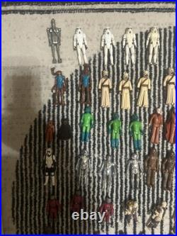 HUGE Kenner Star Wats Lot. 85 Figures + Case