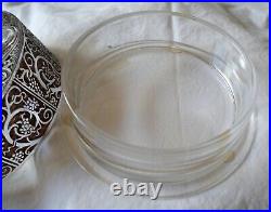 Lalique France Crystal ROGER Dresser / Powder Box Bronze/Brown Patina