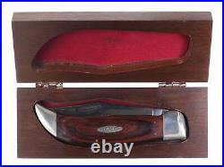 Large 1970's Case Buffalo knife in wood presentation box