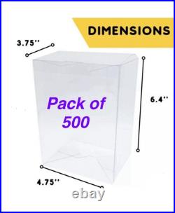 Lot Of 500 Clear Collectibles Protector Case for Funko Pop 4 inch Vinyl Figures