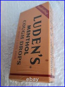 Luden's 10-Cent large size Cough Drop case 20 NOS Sealed Boxes 1950's 60's Vtg