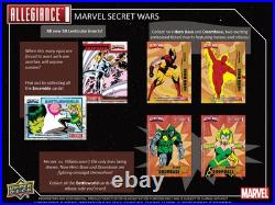 Marvel Allegiance Secret Wars Trading Cards Hobby 12-box Case (upper Deck 2024) Marvel Allegiance Secret Wars Trading Cards Hobby 12-box Case (upper Deck 2024)