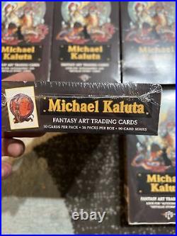 Michael Kaluta Fantasy Art Trading Cards Case 12 Sealed Box's 36 Packs Per Box