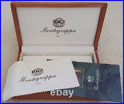 Montegrappa Limited Wooden Presentation Pen Box Set With Certificate + Cloth