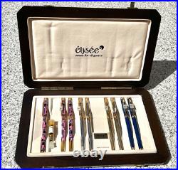 NEW OLD STOCK! ELYSEE Collectors case with 9 pens, incl. Edition 1, box