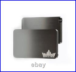 Nasal Snuff Storage Case Royal Box Classic Titanium Carry your Snuff in Style