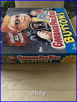 New 1986 GPK 72 Buttons Case/Box #503 Topps Garbage Pail